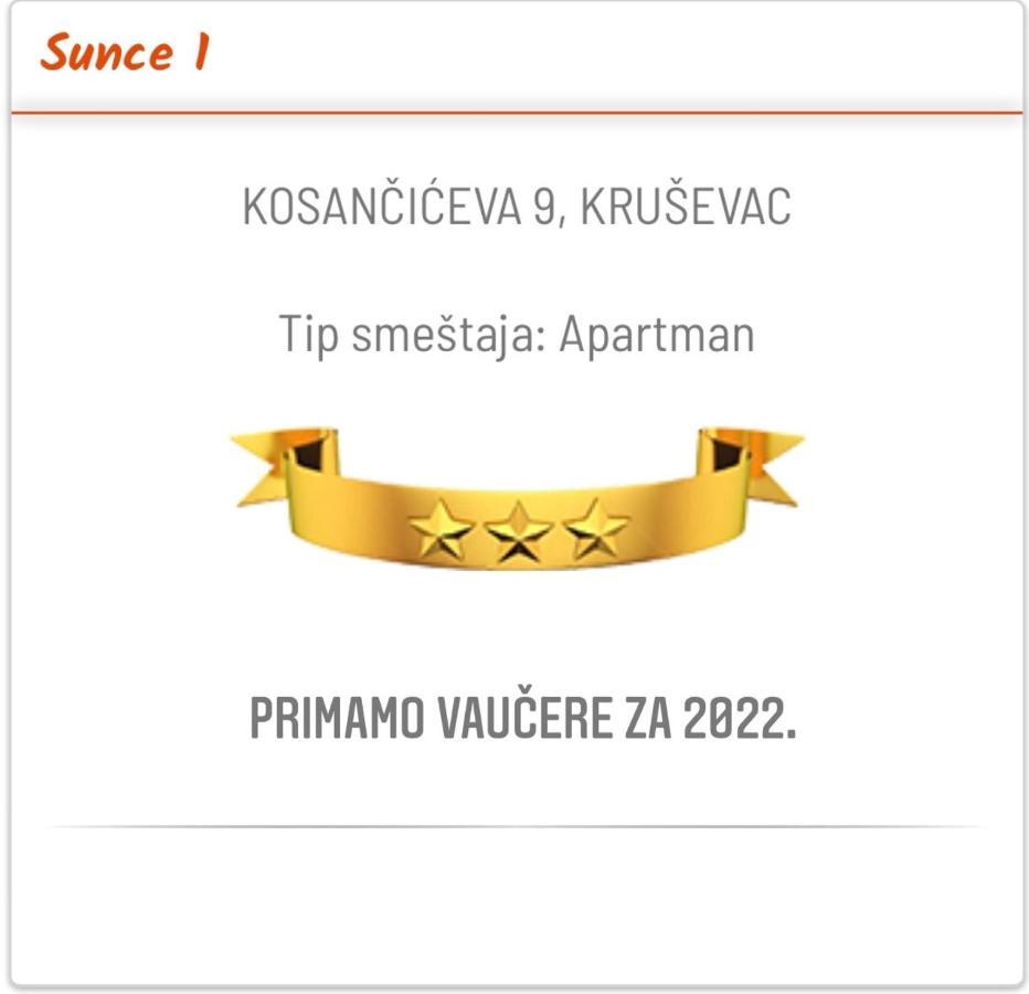 Ferienwohnung Sunce Kruševac Exterior foto